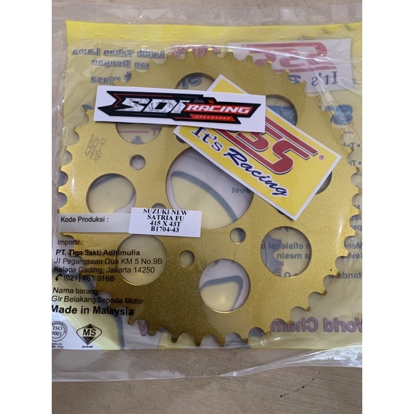 gir belakang sss  satria fu 415 43T /45T fu old fu new