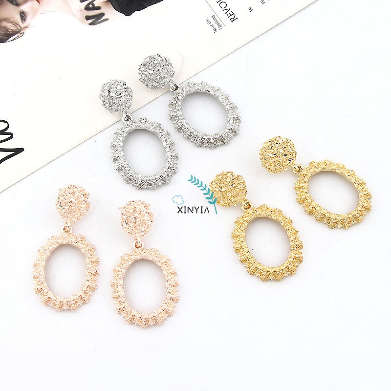 Perhiasan Anting Korea Panjang Trapesium Anting Fashion Untuk Wanita Earrings