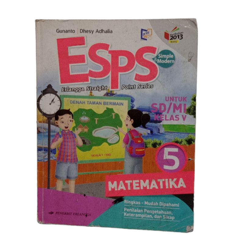 BUKU SECOND/BEKAS ESPS MATEMATIKA SD KELAS 5 Kurikulum 2013