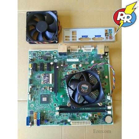 Motherboard Mobo Mainboard Pc Hp Sepaket Prosesor Intel Core i3 3220 3.30 GHz Lengkap heatsing fan O