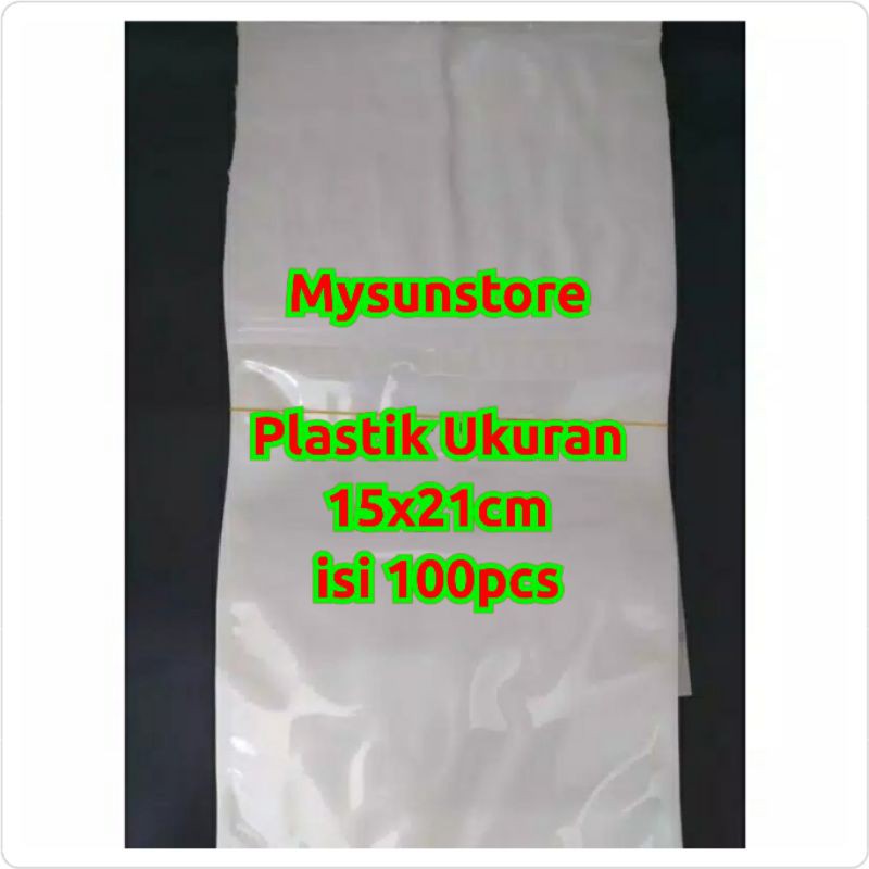 Plastik Klip 15x21 cm Aksesoris  Ziplock Zipper  Zip Lock 15 x 21 cm