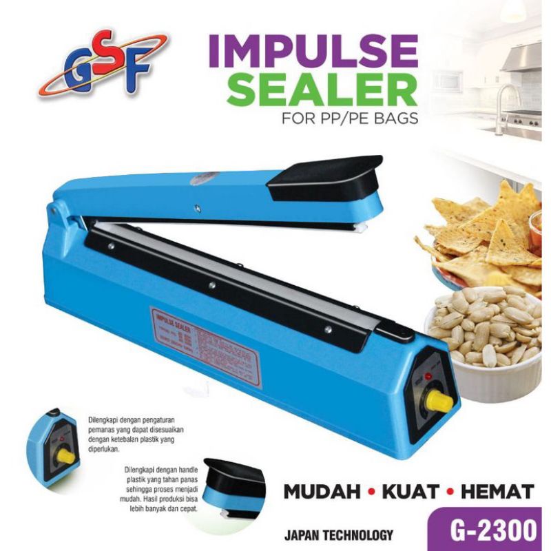 

Alat Press PlastikMesin perekat plastik praktis Impulse Sealer Alat Pres Perekat Plastik Pioline GSF