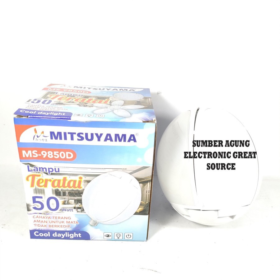 Mitsuyama MS9850D Lampu Teratai 50W Cahaya Terang Unik Indah MS9850