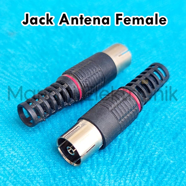 Jack Antena TV Plastik Female Cewe - Jack Socket Colokan TV PVC Cewek - Jack Female Antena TV