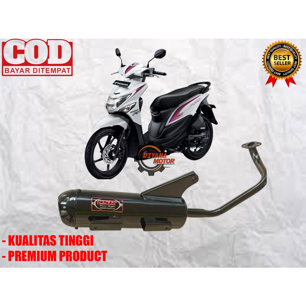 NEW Knalpot Bobokan Honda Beat Karbu Merek Csr