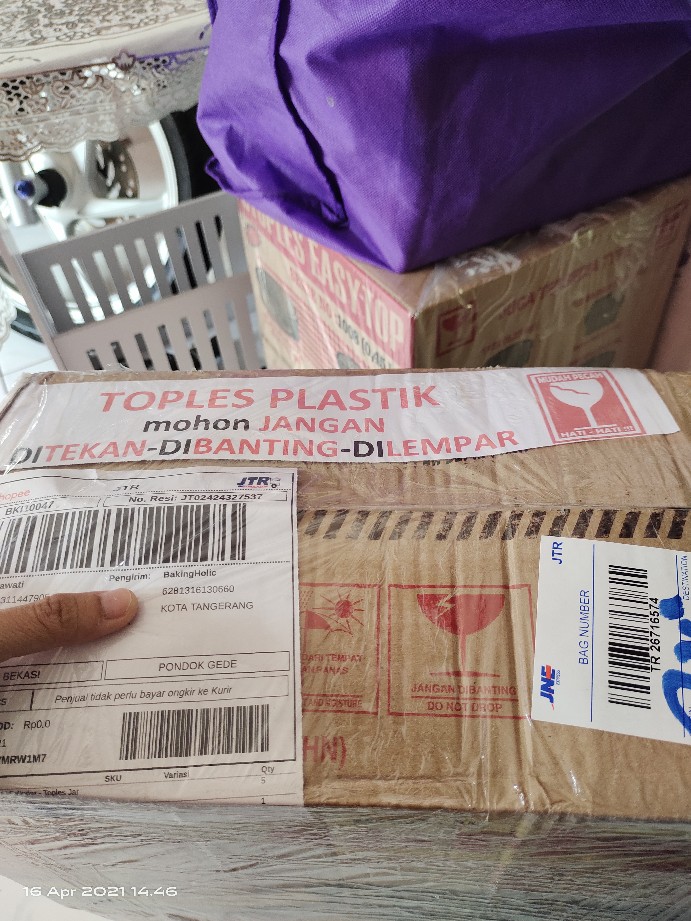 Toples Tabung Silinder / Cylinder - Toples Jar Plastik 800 Ml