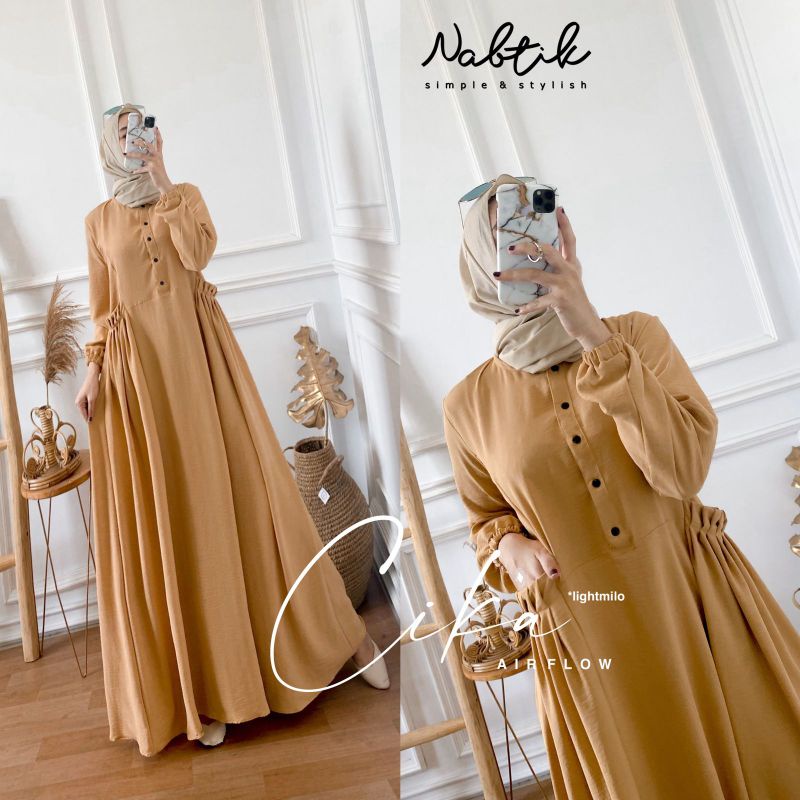 Cika airflow /Azahra abaya by Nabtik