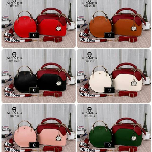 Tas Wanita AIGNER Doctor Set 2in1 Dua Tali Grosir Tas Batam Impor Batam Kualitas Semi Premium