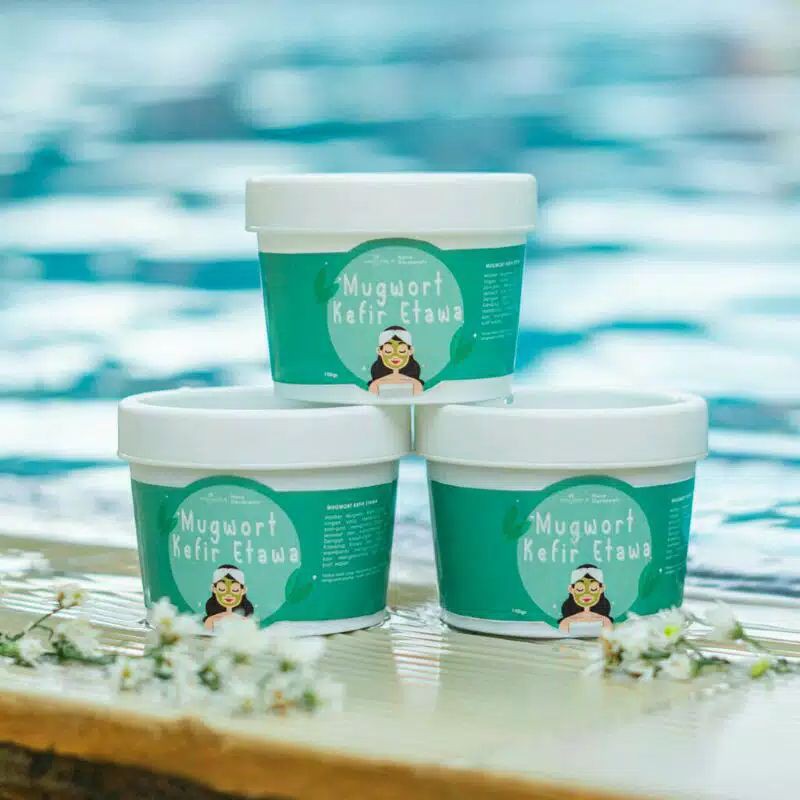 masker mugwort kefir etawa lovely kefir nature  x hana