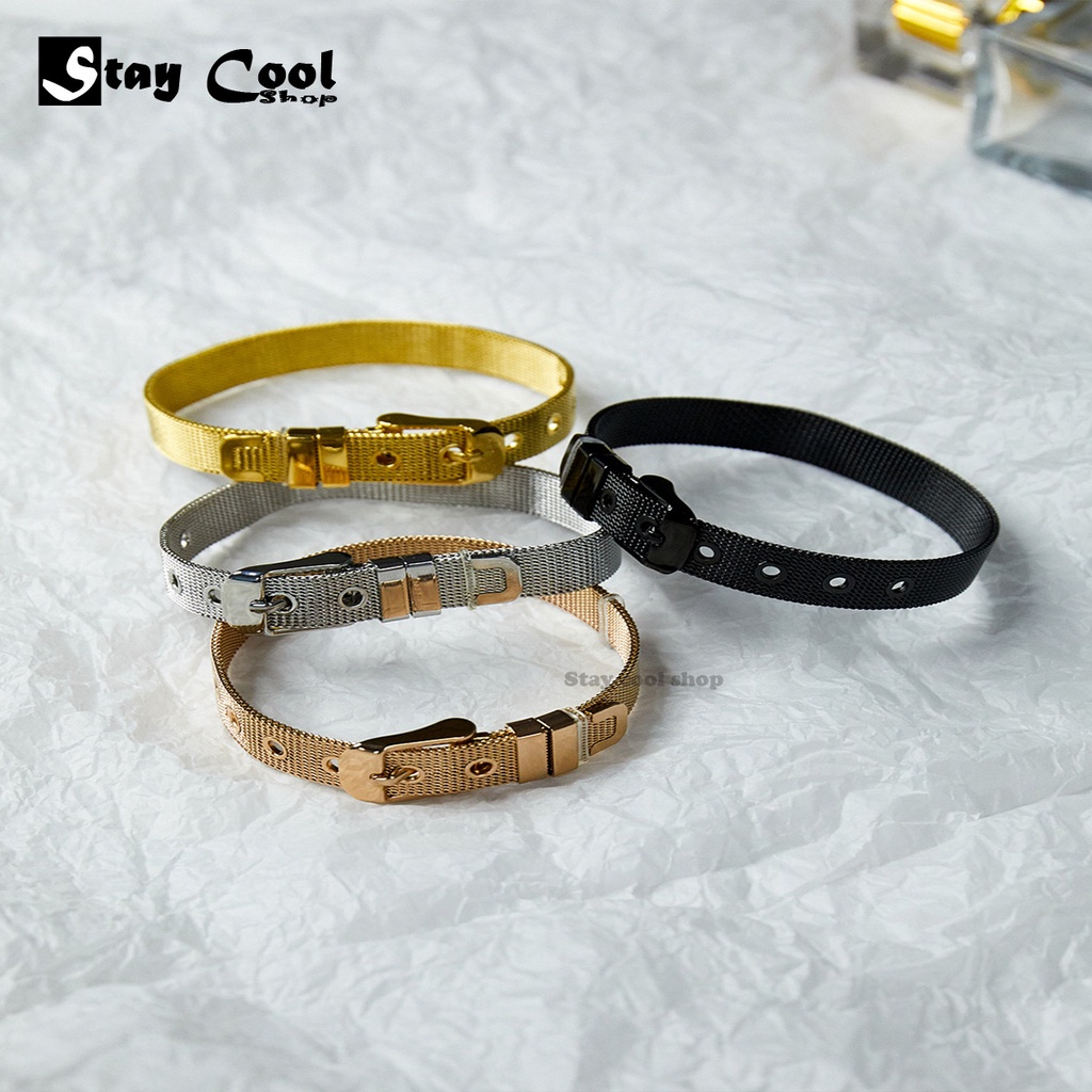 [ Bayar Ditempat ] Gelang Titanium Original / Gelang Tali Pasir / Gelang Titanium Anti Karat / TERBARU Gelang Wanita Terlaris