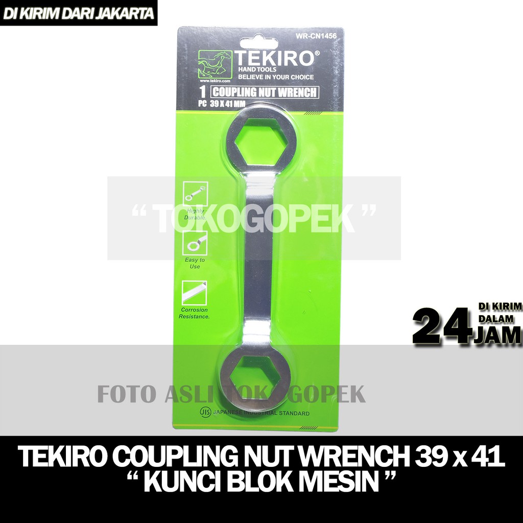 TEKIRO WR-CN1456 COUPLING NUT WRENCH - KUNCI BLOK MESIN 39x41 MM