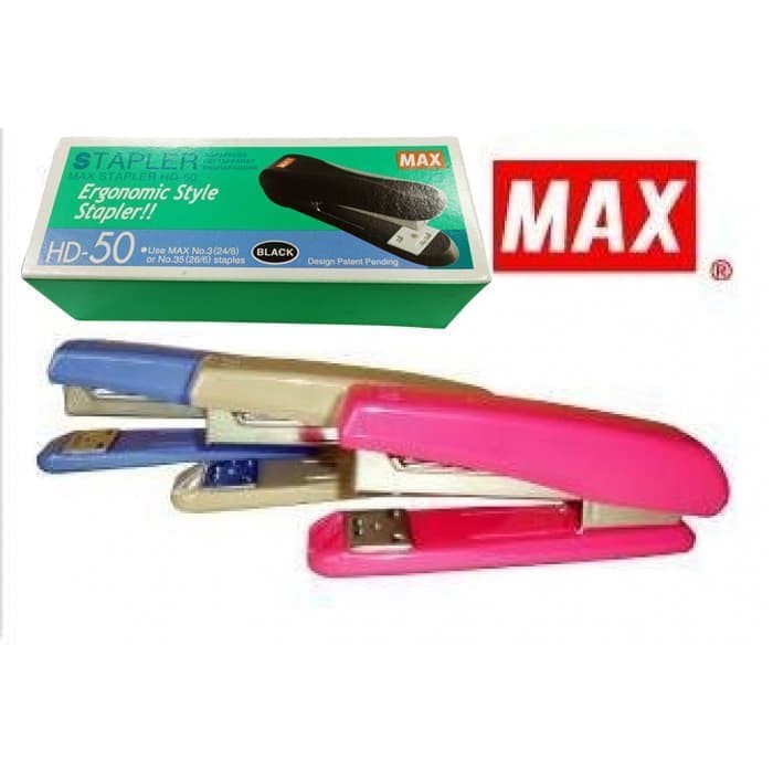 

STAPLER STEPLER STEPLES PENGGANDENG KERTAS MAX BESAR HD 50