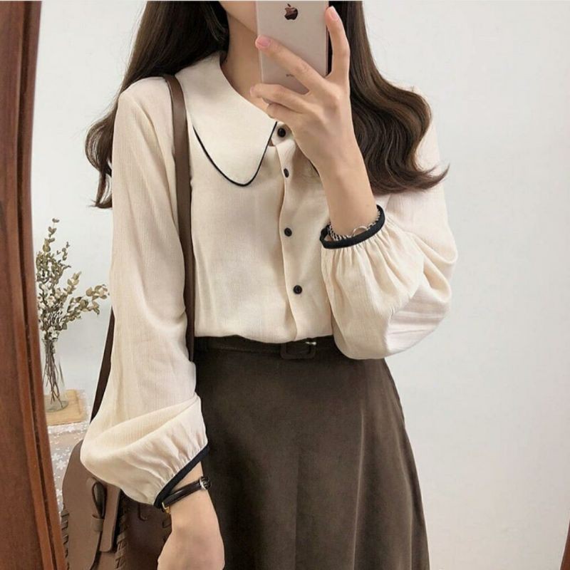 rona blouse / atasan rona / kemeja rona / baju wanita korea