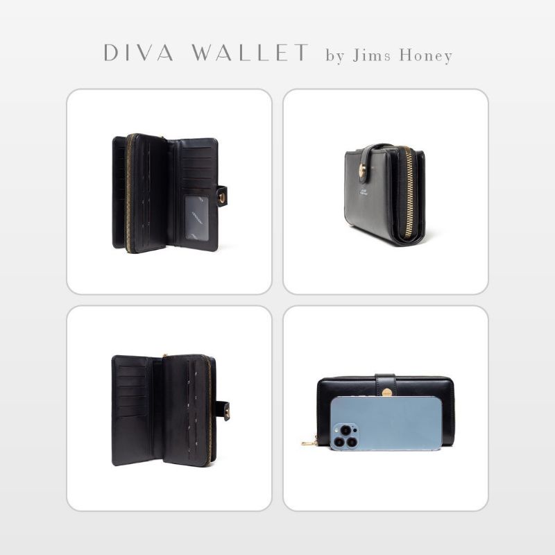 DIVA WALLET JIMSHONEY DOMPET LIPAT PANJANG CARD HOLDER NAME CARD