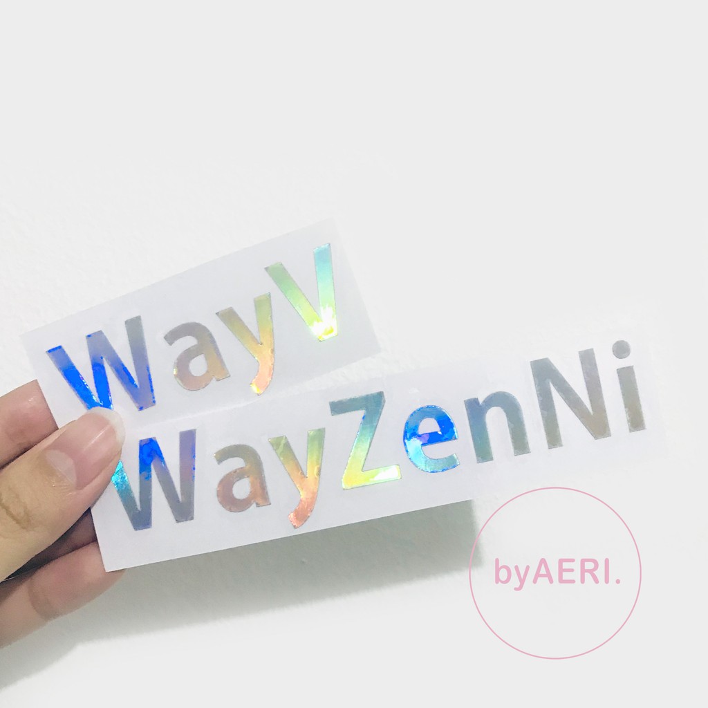 N C T WAY V HOLOGRAM STICKERS (MEMBER NAME STICKER HOLOGRAM)