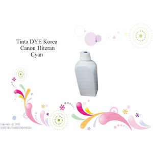 Tinta DYE Korea Canon 1literan Cyan