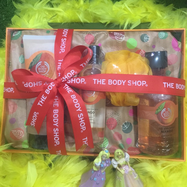 seserahan nikah the body shop mango / mango the body shop / gift set the body shop