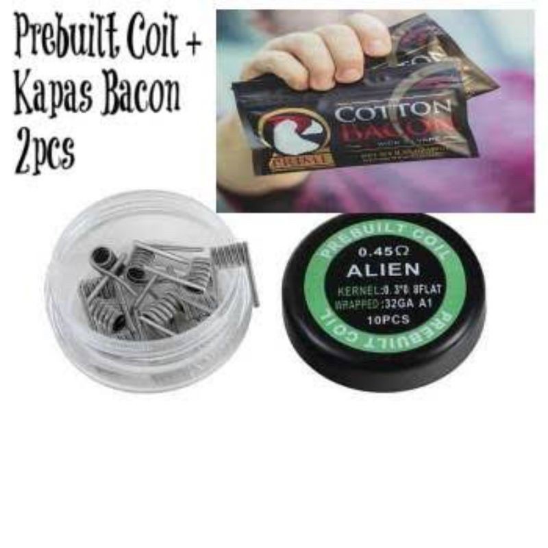 SATU PAKET 2 KAPAS DAN COIL ALIEN