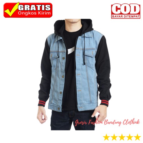 jaket jeans hoodie levis