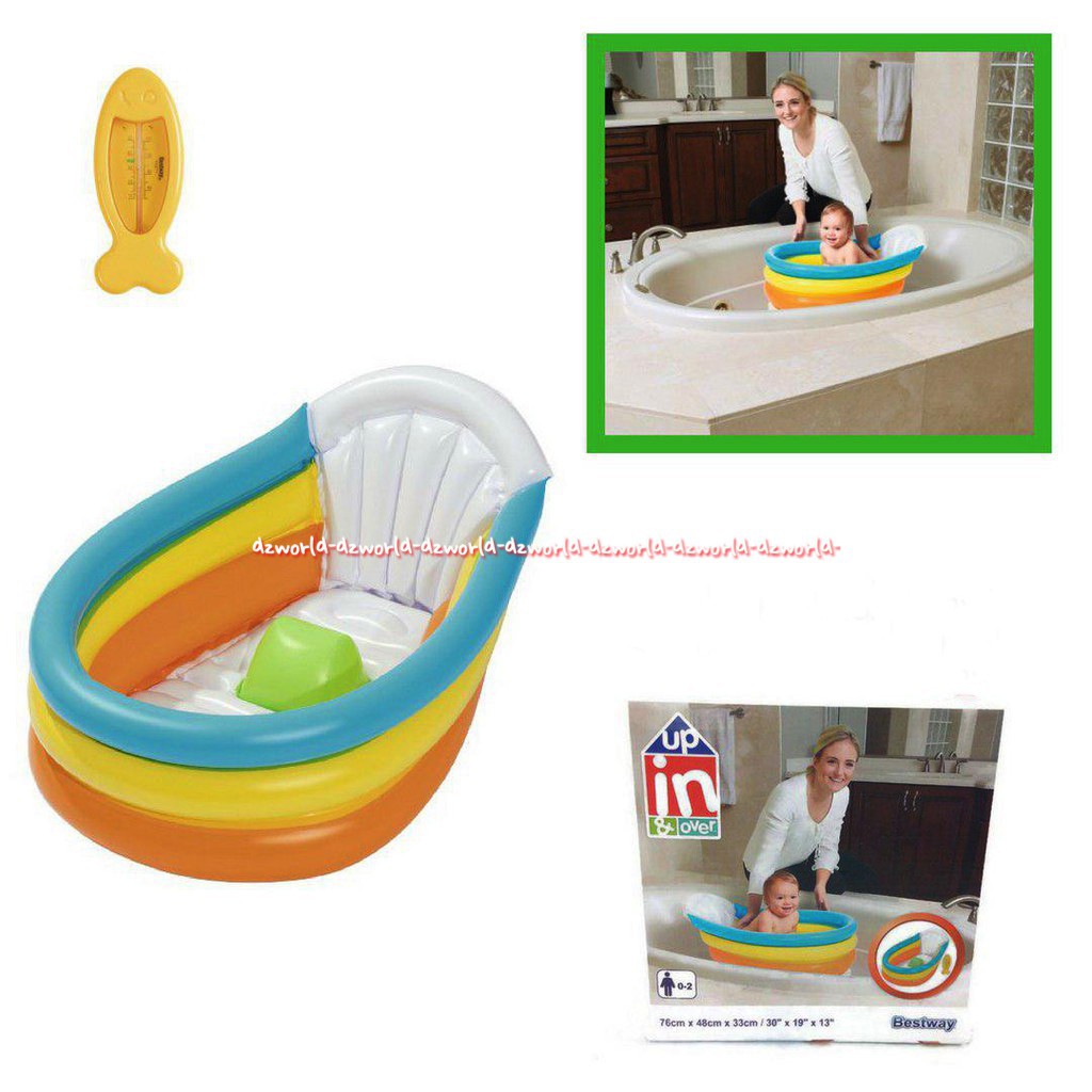 Bestway Up In &amp; Lover Tempat Mandi Bayi Lipat Bak Mandi Portable