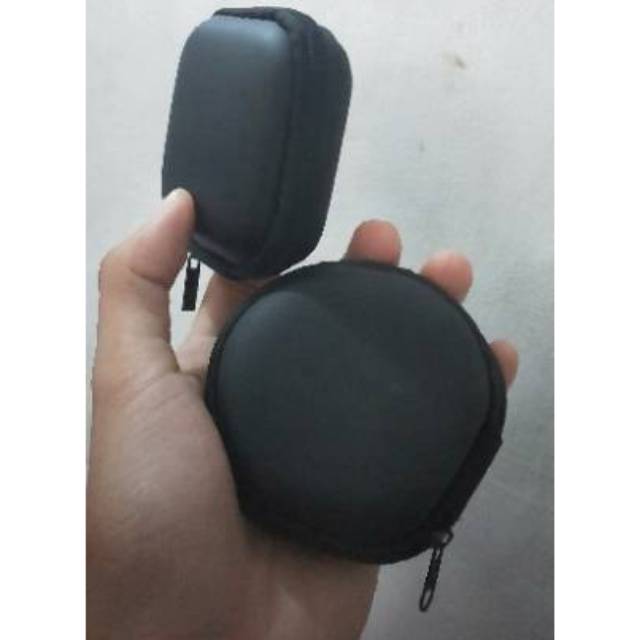 Case Box headset handsfree tempat kotak pelindung earphone serat