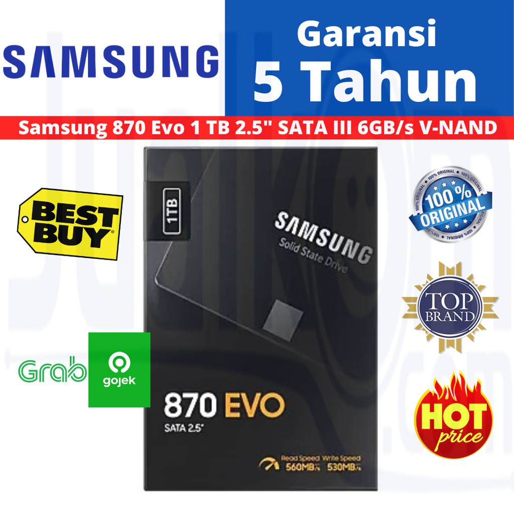 SSD Samsung 870 EVO 1TB 2.5&quot; SATA III Internal SSD SATA3