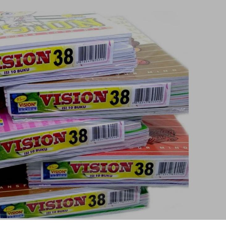 

Jangan Ketinggalan order.. buku tulis vision 38 lembar Murah 1 pack isi 10 buku