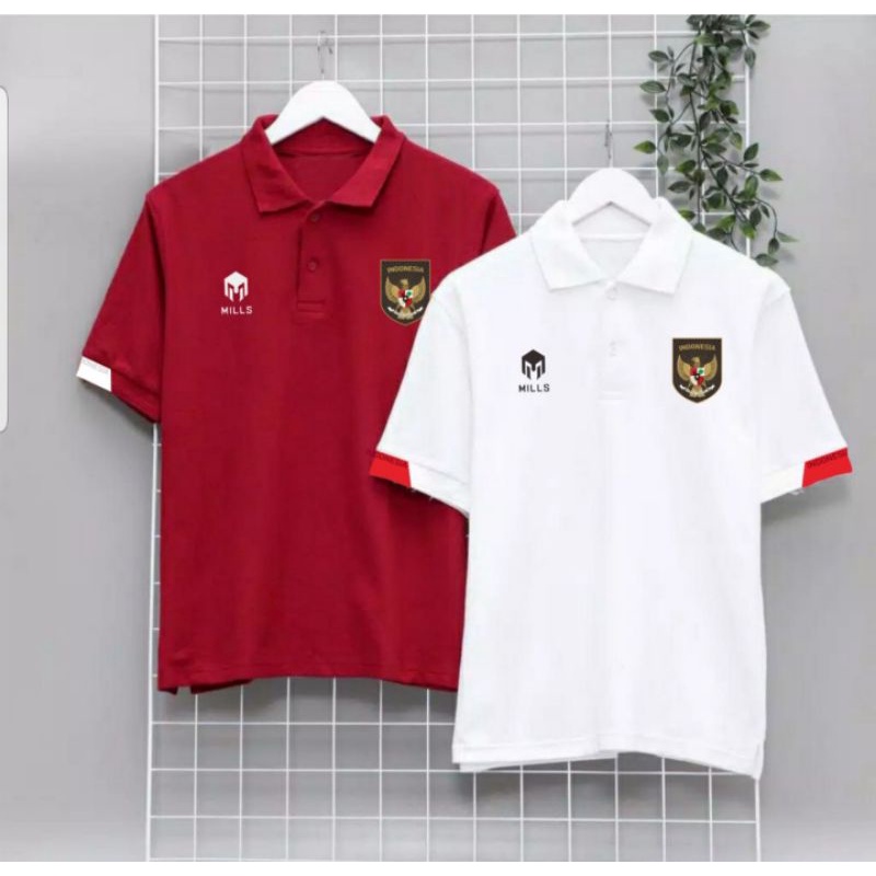 POLO TIMNAS INDONESIA TERBARU / POLOSHIRT TIMNAS INDONESIA (ready size jumbo) POLO SHIRT
