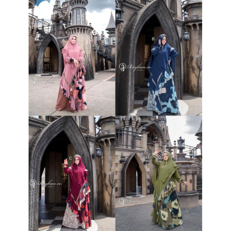 RAYYA SYARI BY RAYHAN GAMIS SYARI PREMIUM SET SYAR'I TERBARU GAMIS SYARI ORIGINAL