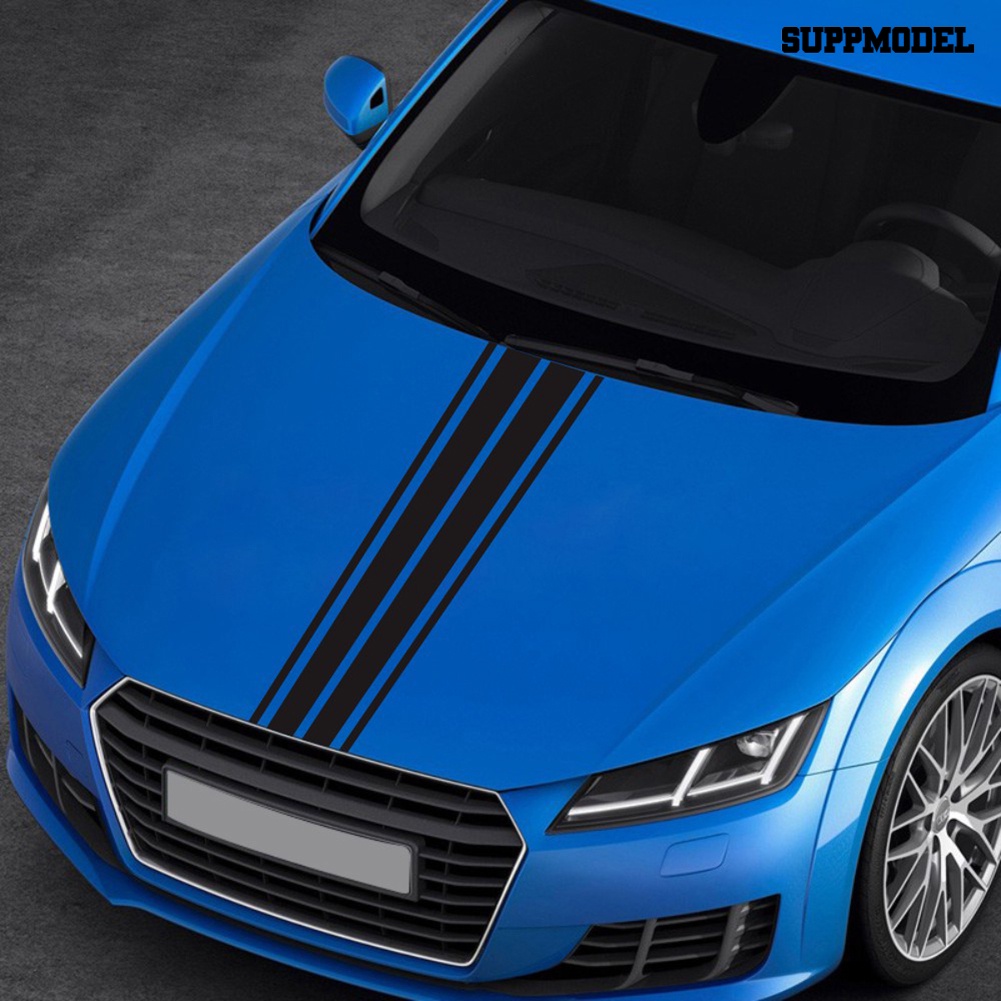 D-1040 Stiker Emblem Strip Untuk Dekorasi Kap Mesin Mobil