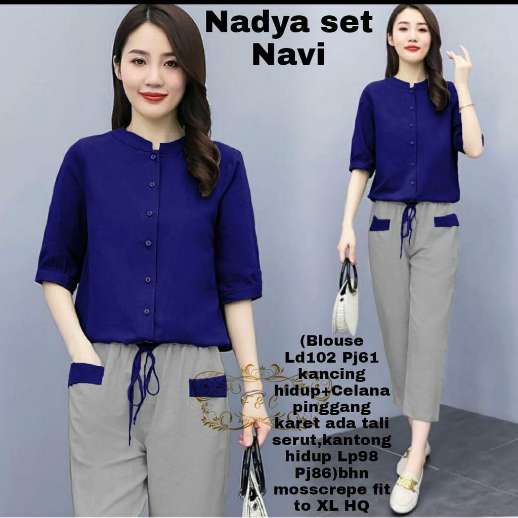 Setelan Fashion Wanita Celana 7/8 Fit To L Set Celana Wanita Cantik Model Terbaru