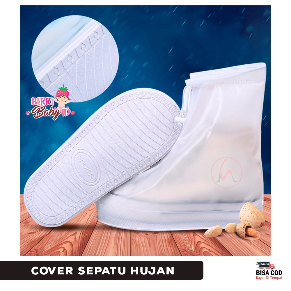 Berry Mart Shoes Rain Cover Sepatu Hujan Raincoat Tebal Jas Hujan JKN041 Berry Mart