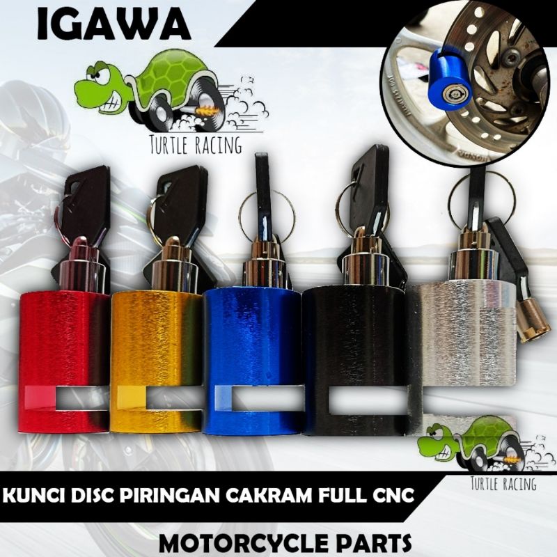 Kunci Disc Gembok Cakram Igawa Full Cnc Disc Lock Cnc Gembok Piringan Cakram Anti Maling Best Qualit