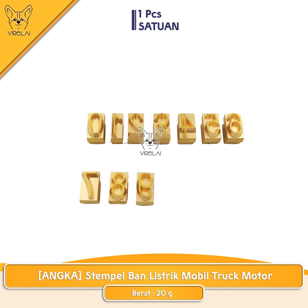 [ANGKA / HURUF] Stempel Ban Listik Mobil Truck Motor