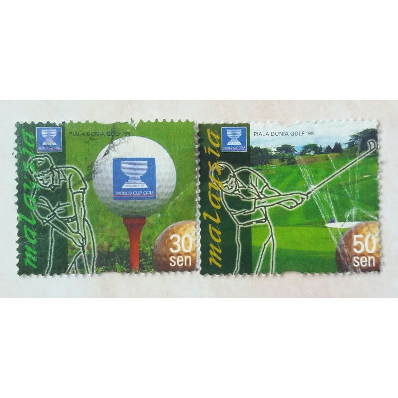 

Perangko Malaysia Tahun 1999 Seri World Golf Championships Set 2pcs Used
