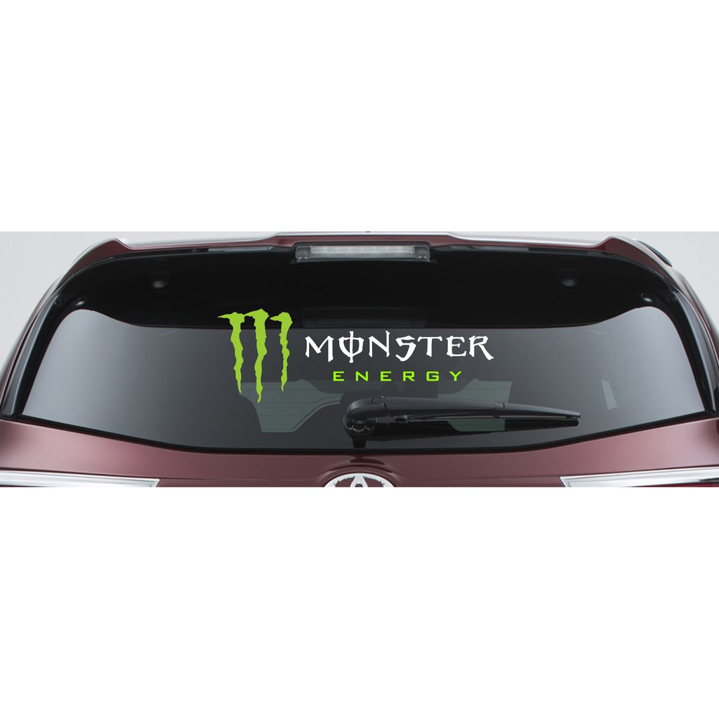 Stiker Mobil Cutting Sticker Kaca Body Mobil MONSTER ENERGY Shopee Indonesia