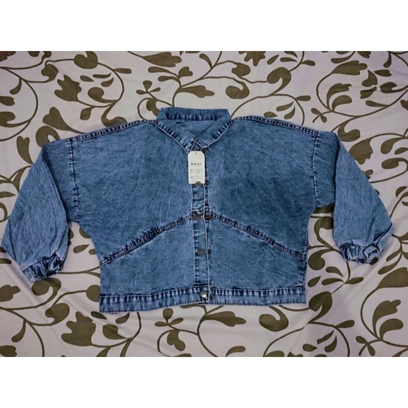 Jaket Jeans Wanita Oversize