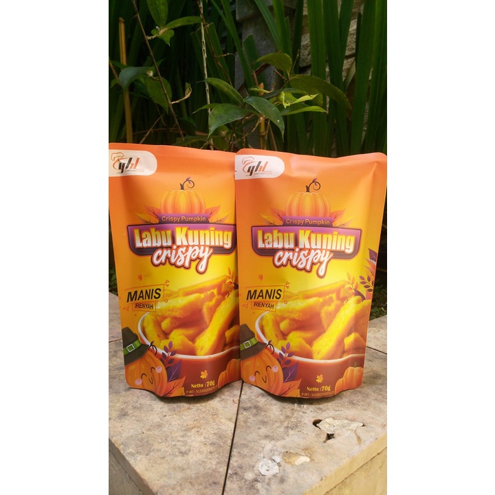 Jual Makanan Ringan Snack Keripik Kripik Buah Labu Kuning Pumpkin