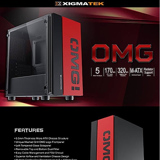 Casing XIGMATEK OMG - Casing ATX OMG XIGMATEK