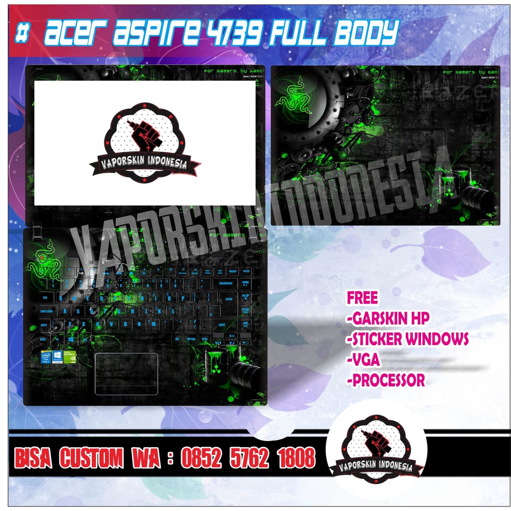 GARSKIN LAPTOP FULL BODY BISA CUSTOM 4