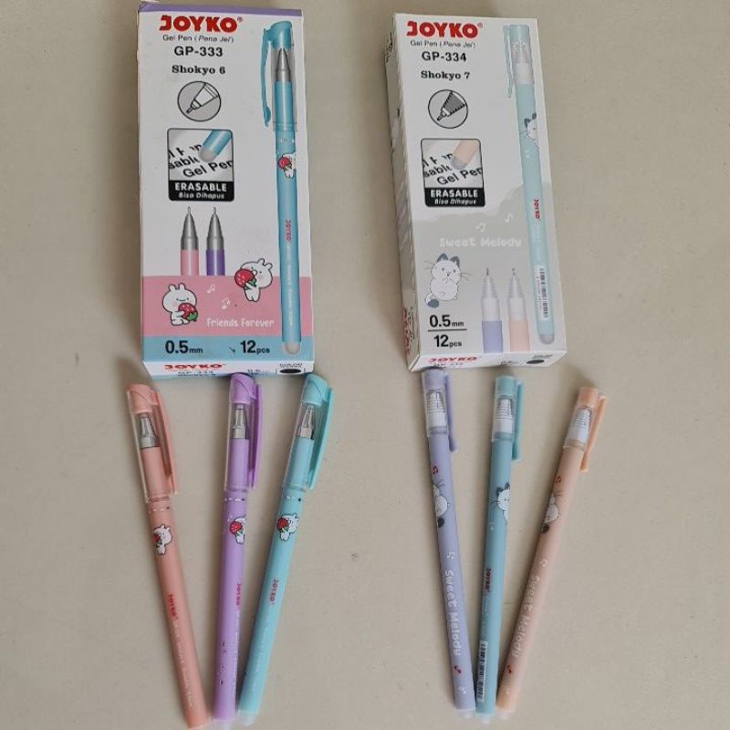 

[ready] Joyko Pulpen Gelpen pen bisa hapus erasable pen dengan gambar lucu per pcs