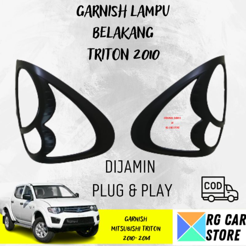 GARNISH LAMPU TRITON 2010 BLACK DOFF DIJAMIN PNP BERKUALITAS