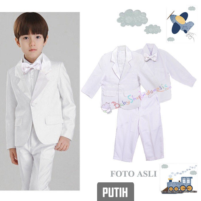 Jas Anak Murah Setelan Tuksedo Anak Jas Bayi Baju Pesta Bayi Setelan Jas Pesta Anak Jas Anak Putih