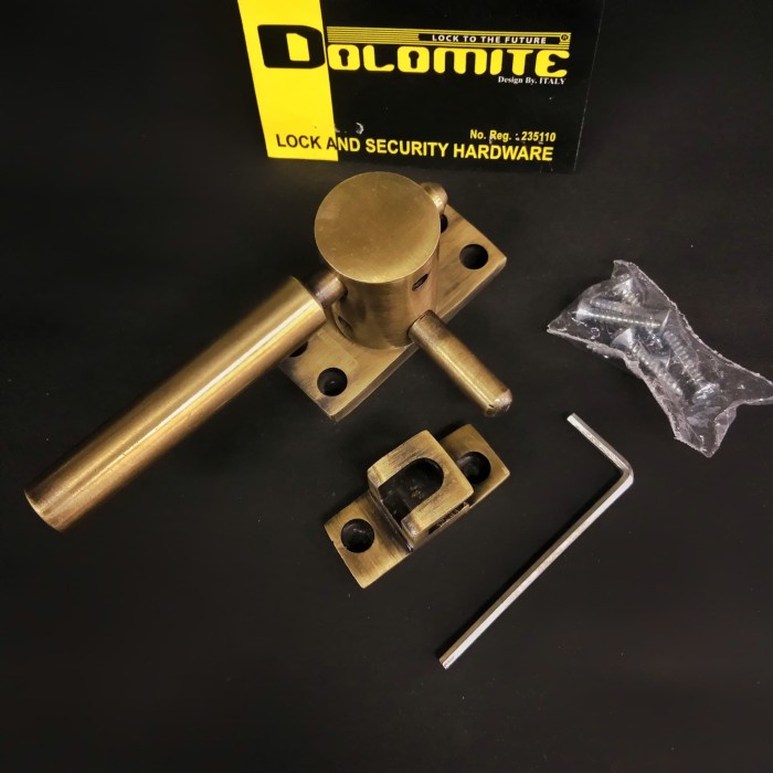 Rambuncis Grendel Jendela Dolomite Kuningan Antik