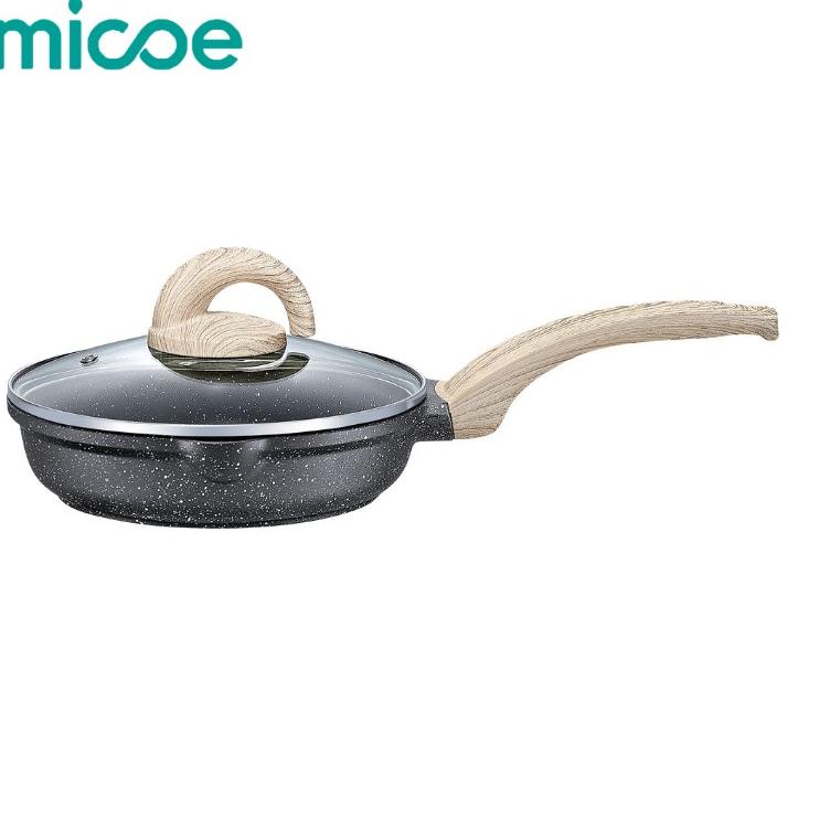 MICOE Panci Masak Batu Maifan Antilengket Panci Dapur Teflon masak Frypan / Penggorengan Wajan S7P5