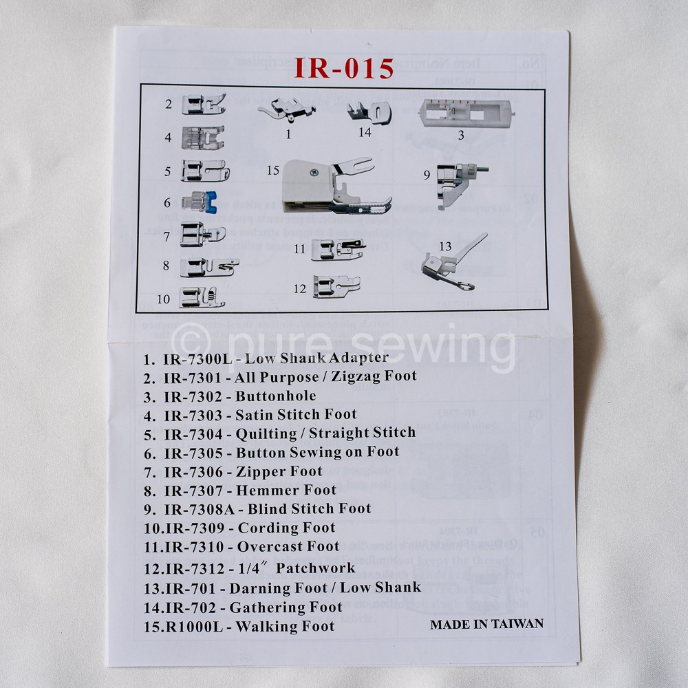 Set Sepatu Mesin Jahit Portable Lengkap (15 pcs) SET LENGKAP