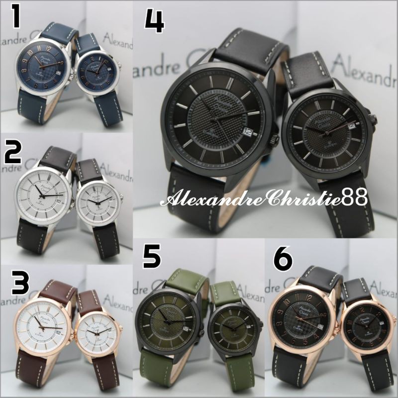 Jam Tangan Couple Alexandre Christie 8649 AC8649 AC 8649 | Original