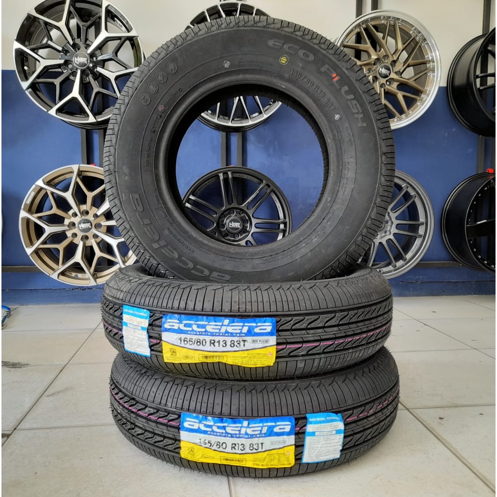 BAN MOBIL AVANZA E 165 80 R13 ACCELERA ECOPLUSH BAN TUBLES BERKUALITAS