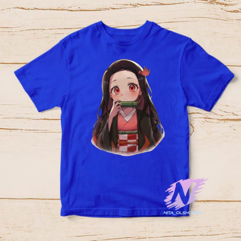 kaos anime nizuko demon slayer kimetsu baju anak anime series