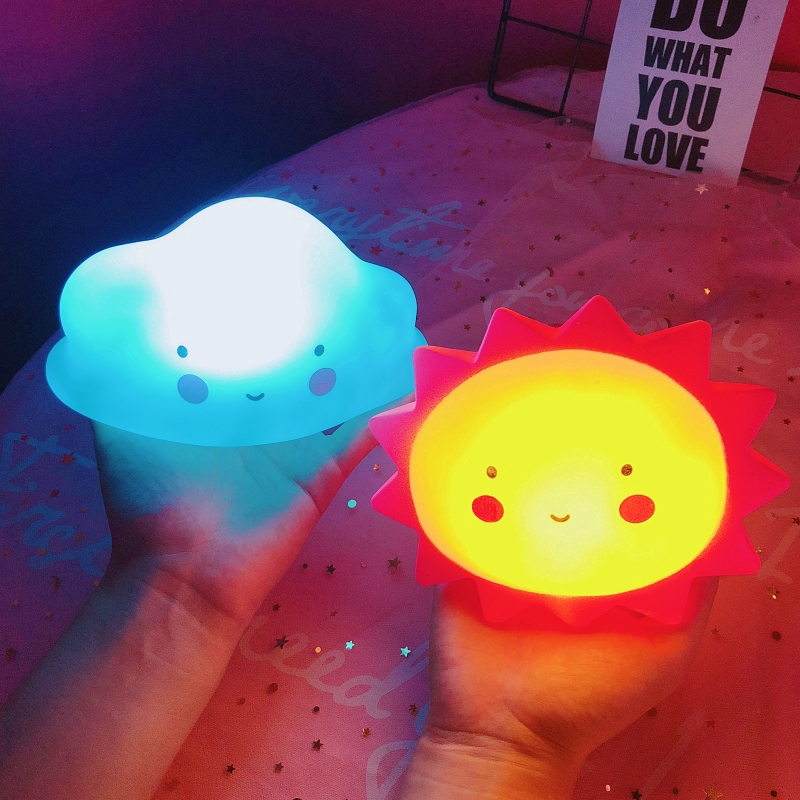 Creative ins Cute LED Night Light Table Lamp Kids Girl Room decorative Xmas Gift